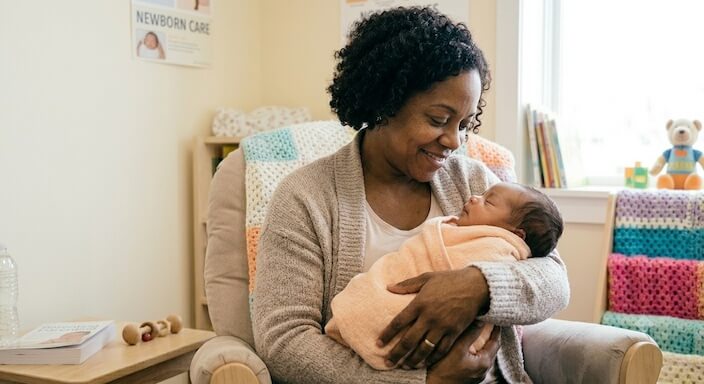 Anxious first-time parent finds peace of mind with trusted newborn care